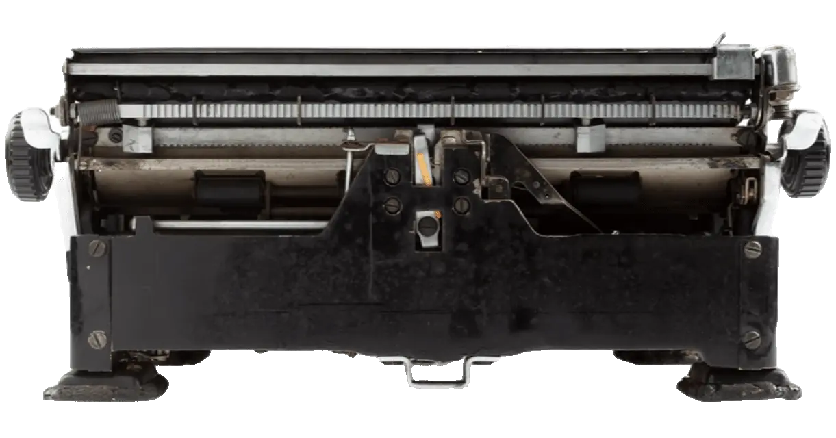 Máquina de escribir dorso